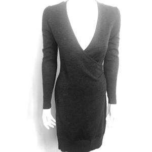 Ann Taylor Loft gray wrap dress NWT